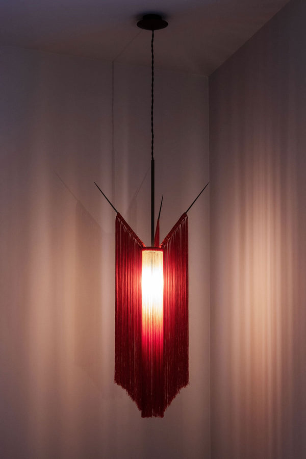 Chan 2 scarlet/ cream - Floor Lamp