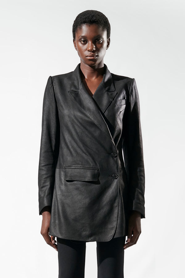 Oversized Leather Jacket