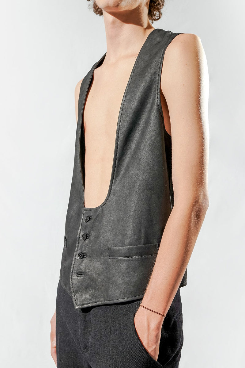 Leather Waistcoat
