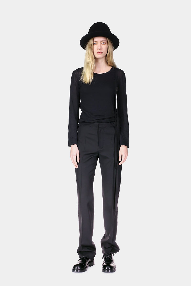 Camille Long Sleeves Rib T-Shirt