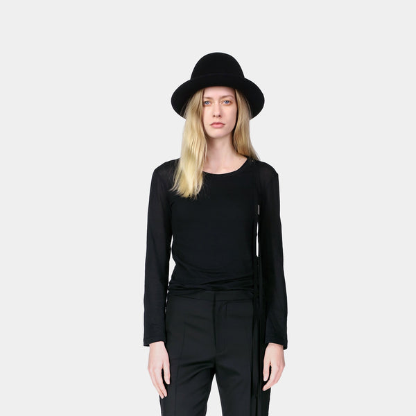 Camille Long Sleeves Rib T-Shirt