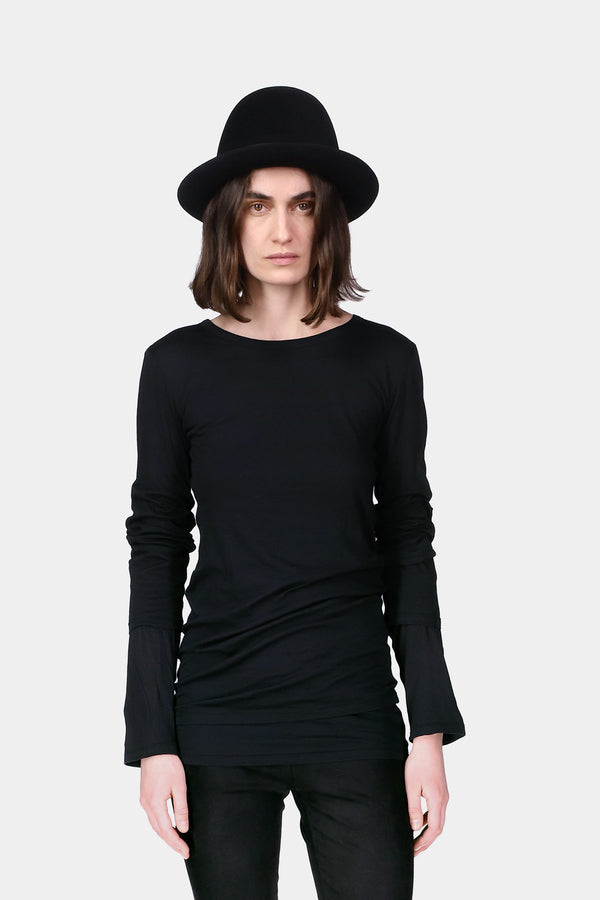 Denise Double Layer Long Sleeves Top