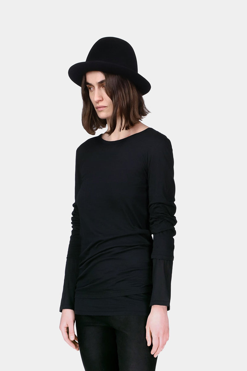 Denise Double Layer Long Sleeves Top