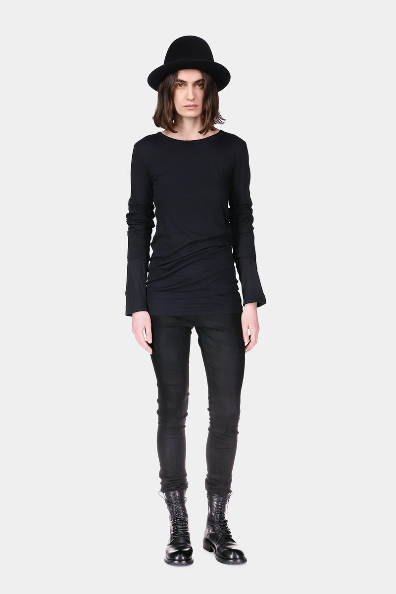 Denise Double Layer Long Sleeves Top