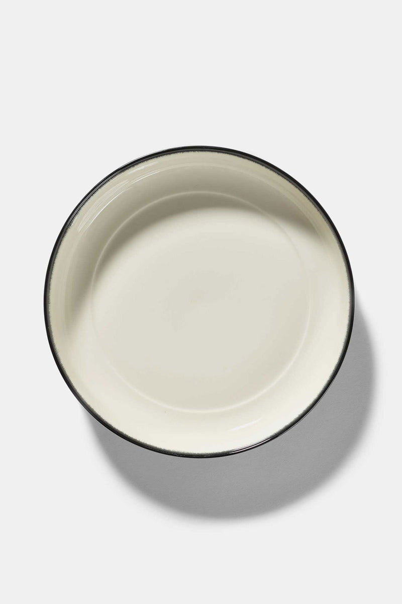 Dé porcelain high plate (Var. A) - D:24cm (2x)