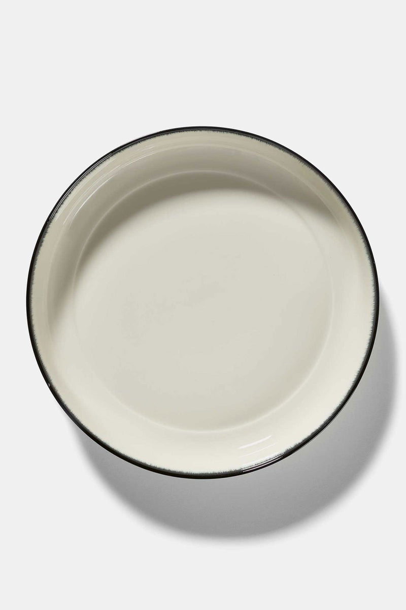 Dé porcelain high plate (Var. A) - D:27cm (2x)