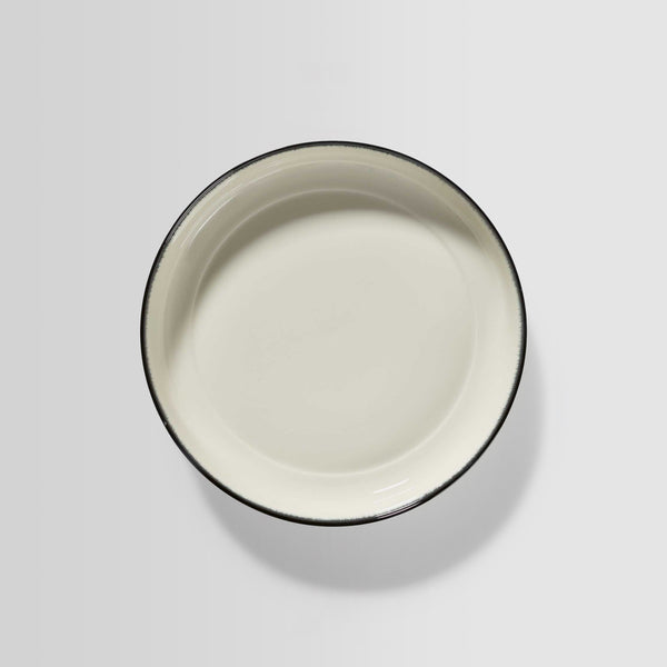 Dé porcelain high plate (Var. A) - D:27cm (2x)
