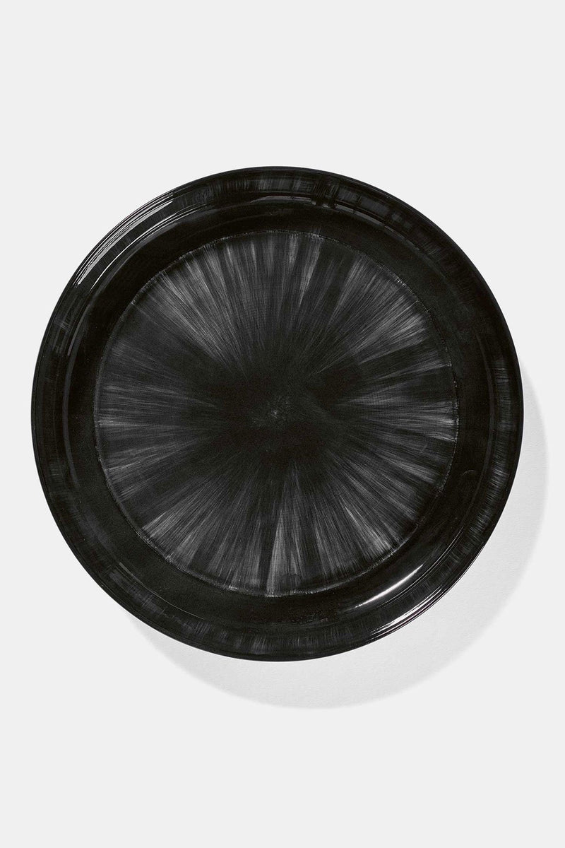 Dé porcelain high plate (Var. C) - D:27cm (2x)
