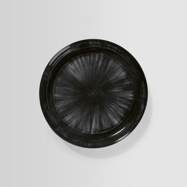 Dé porcelain high plate (Var. C) - D:27cm (2x)