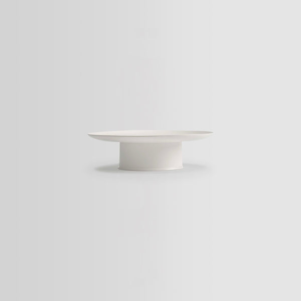 Ra porcelain cake stand - off-white